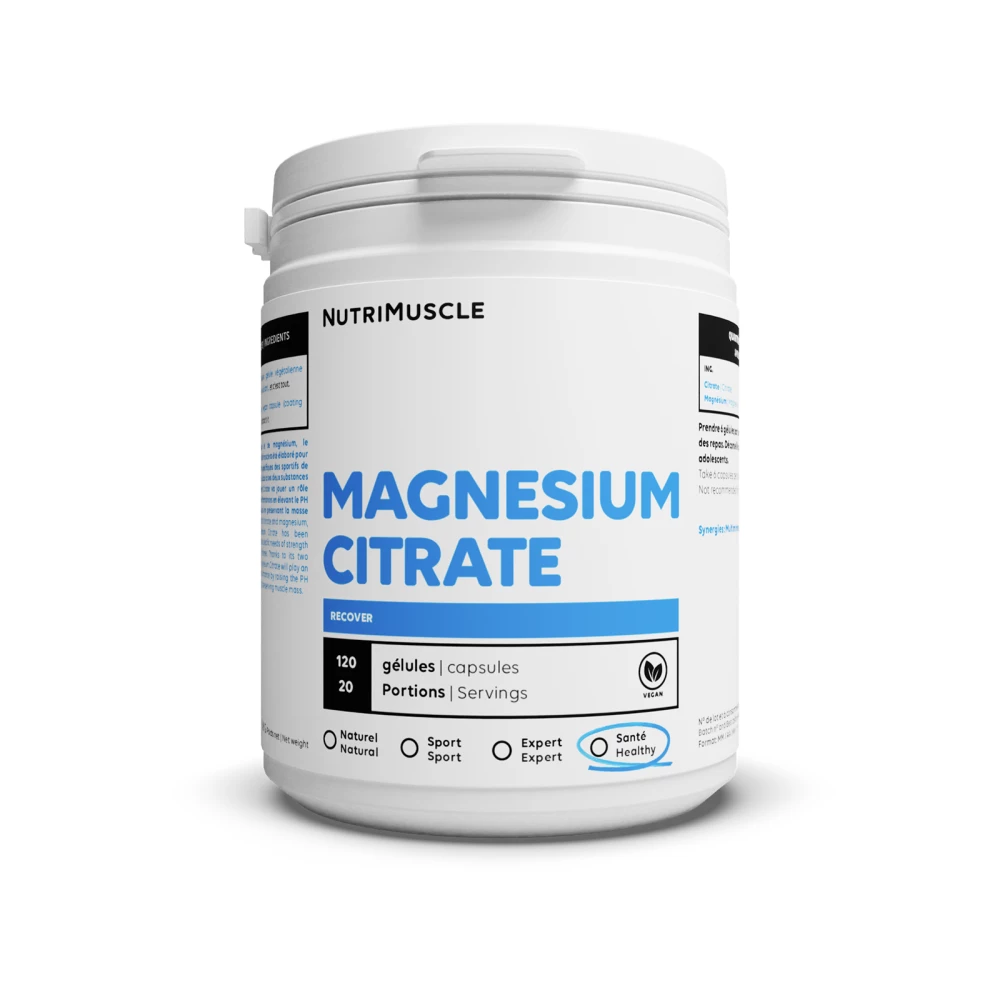 Citrate de Magnésium - Nutrimuscle